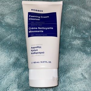 New Korres foaming cream cleanser